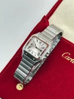 Santos-De-Cartier-Steel-Watch-WSSA0082-Small-Model-Quartz
