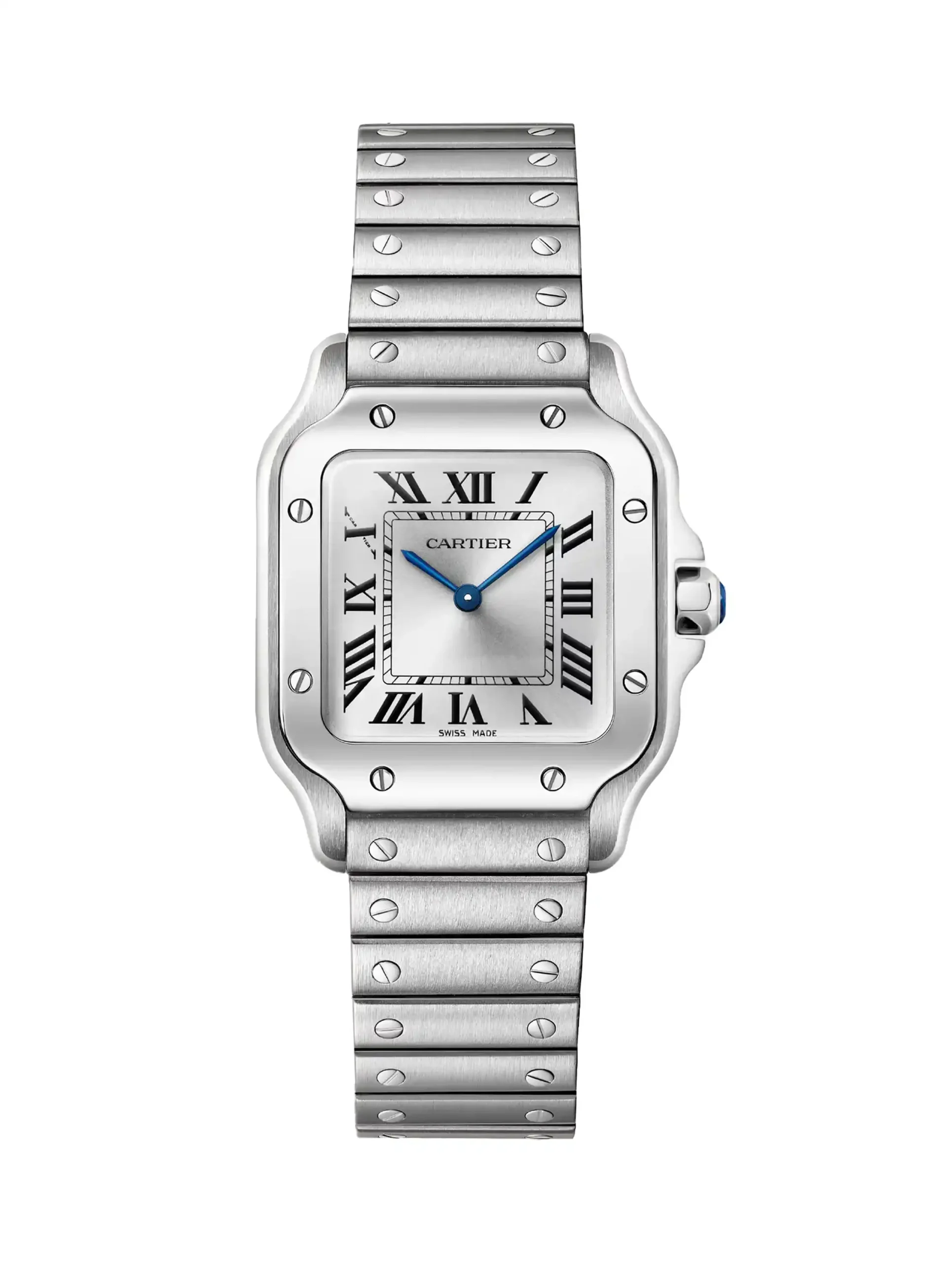 Santos-De-Cartier-Steel-Watch-WSSA0082-Small-Model-Silver-Dial-Quartz Santos-De-Cartier-Steel-Watch-WSSA0082-Small-Model-Silver-Dial-Quartz