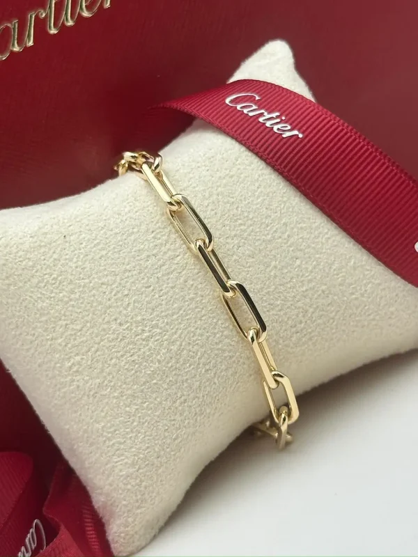 Santos-de-Cartier-Chain-Bracelet-B6021300-18k-Yellow-Gold-Medium-Model
