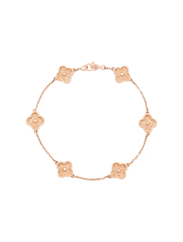 Van-Cleef-Arpels-Sweet-Alhambra-6-Motifs-Bracelet-VCARO8DD00-18k-Rose-Gold-Textured