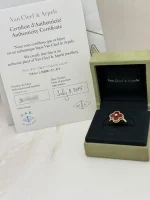 Van-Cleef-Arpels-Vintage-Alhambra-Ring-VCARD40800-Carnelian-Yellow-Gold-Certificate