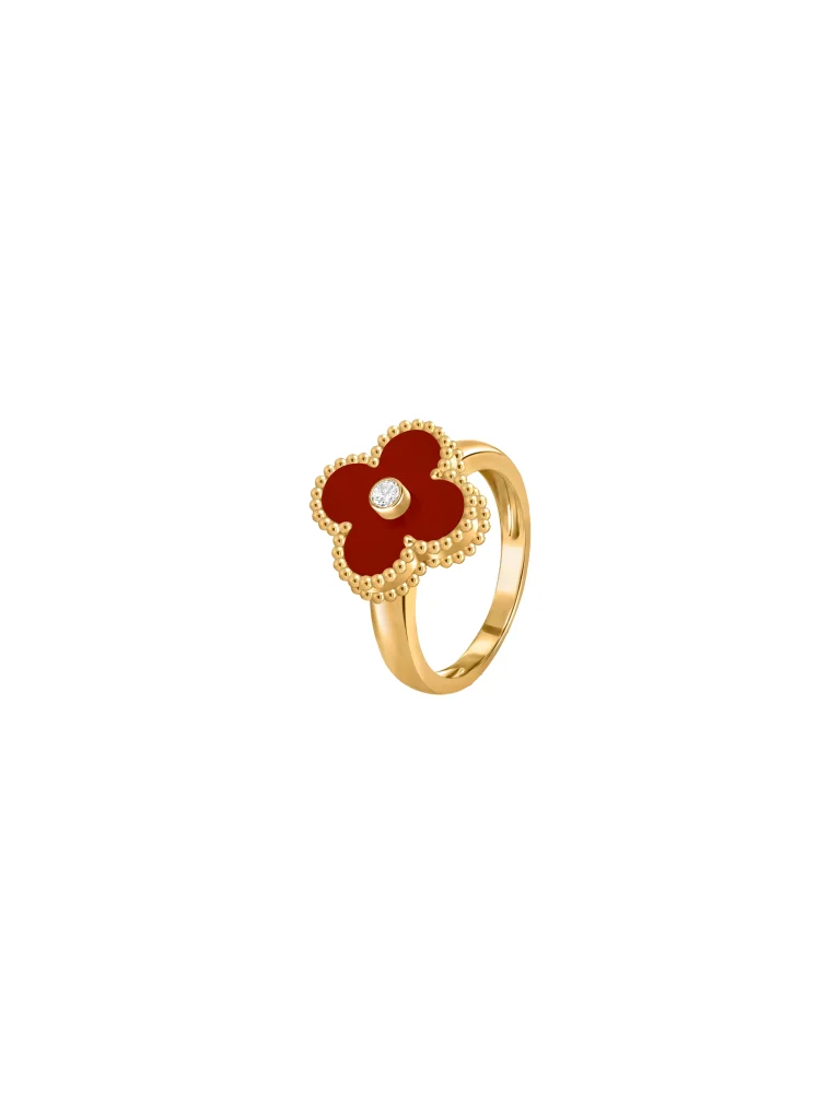 Van-Cleef-Arpels-Vintage-Alhambra-Ring-VCARD40800-Carnelian-Yellow-Gold-Diamond-51