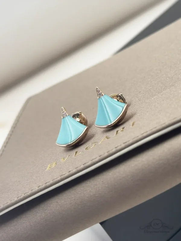 Bvlgari Divas Dream turquoise and diamond earrings