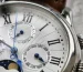Cartier Tank watch close-up: a classic dial with Roman numerals and sub-dials